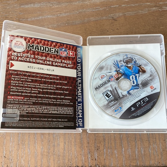 Original "Madden 2013" PlayStation 3 Game - Picture 5 of 6